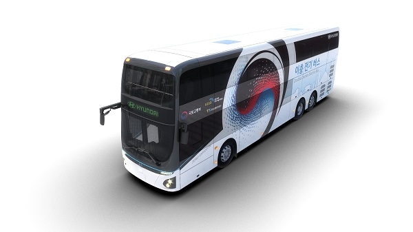 현대차는 29일부터 31일까지 경기도 일산 킨텍스에서 열리는 국토교통기술대전에서 이층 전기버스를 최초 공개했다. (사진=현대차)