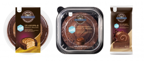SPC삼립의 디저트 브랜드 ‘카페스노우’가 미국 초콜릿 제조회사 ‘기라델리’와 협업한 신제품을 출시했다.(사진=SPC)
