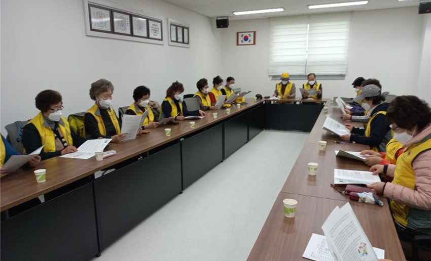 대전 서구지회 노인자원봉사자 교육을 실시했다.