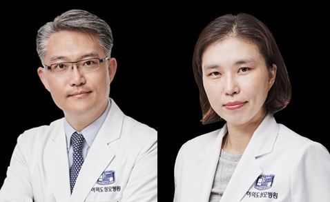 (왼쪽부터) 여의도성모병원 내분비내과 권혁상 교수와 김미경 교수