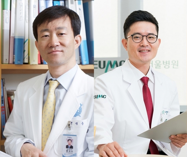 (왼쪽부터) 변석수 분당서울대병원 교수, 김명 이대서울병원 교수