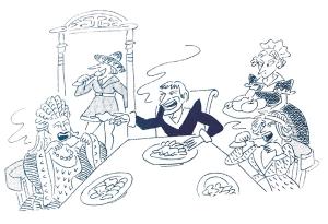 [162] 옛 유럽귀족, 맨손으로 음식먹고 나이프로 이쑤셔