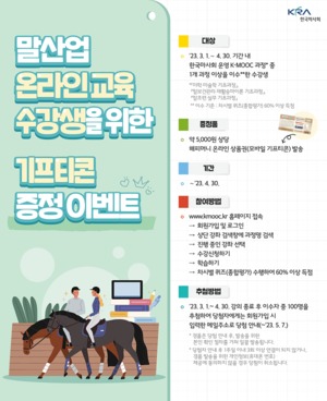 한국마사회 ‘케이무크’, 말산업 온라인 무상교육 진행