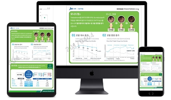 JW신약은 주요 제품에 대한 ‘스마트 e-카탈로그’ 시스템 구축을 완료하고 본격적인 마케팅 활동에 돌입했다.(사진=JW신약)