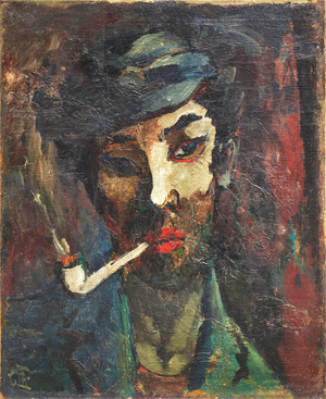 구본웅이 그린 ‘천재 시인’ 이상의 초상화인 ‘친구의 초상’(1935).
