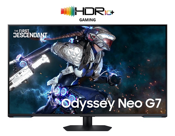 ‘HDR10+ GAMING’ 기술이 적용된 ‘오디세이 네오(Odyssey Neo) G7’. (사진=삼성전자)