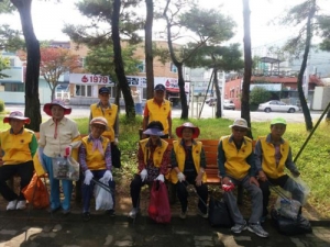 5개 자원봉사클럽 환경정화 참여