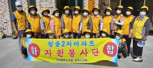 대한노인회 강원 삼척시지회, 청솔2차A봉사단 환경정화활동